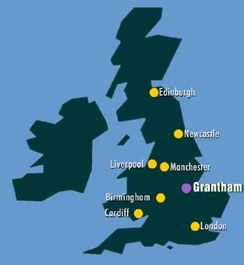 Click on map to see map of town centre